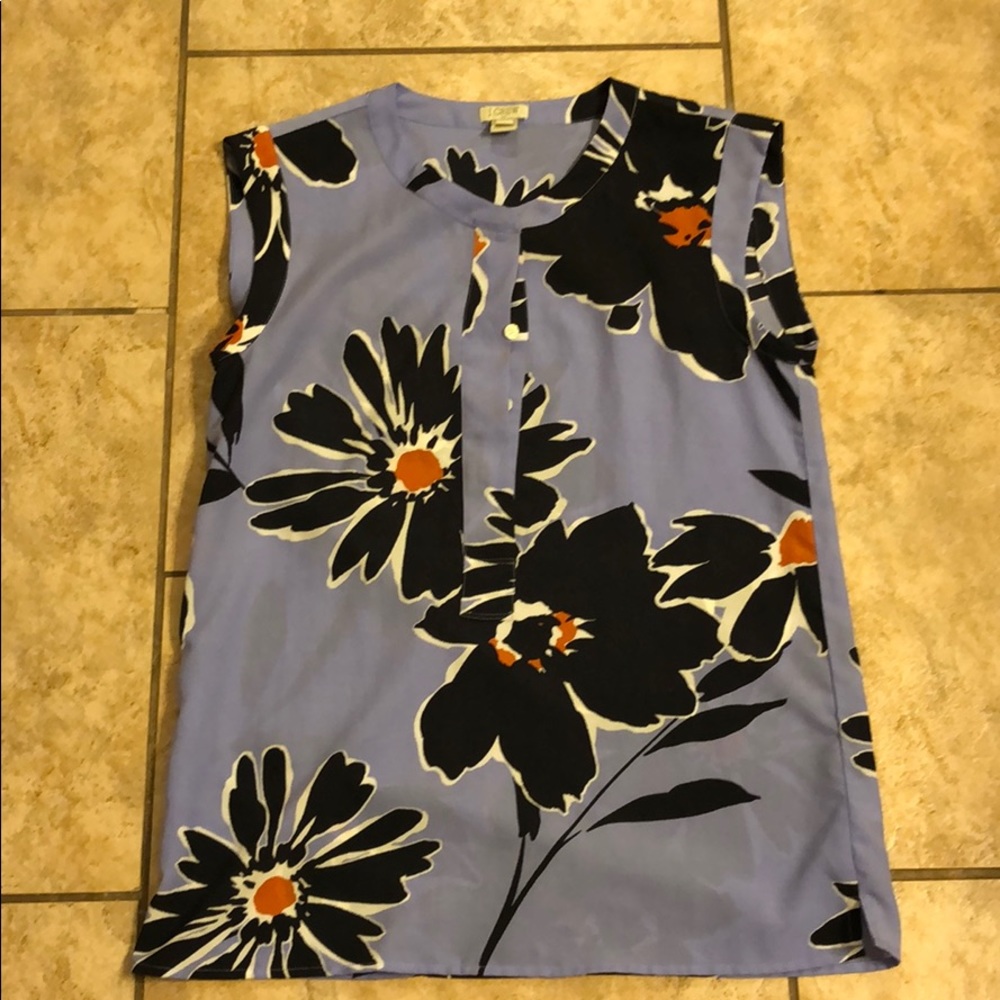J Crew Floral Blouse